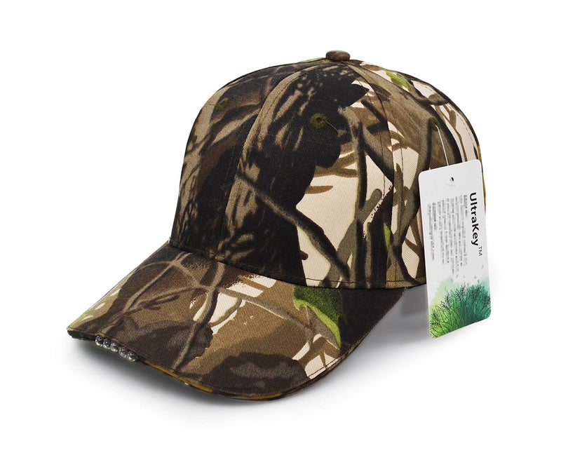 UltraKey Hands Free Rechargeable LED Baseball Cap Hat for Outdoor Party Camouflage - Image 5